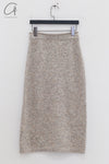 SWAYING 24 Autumn and Winter Thick Seamless Straight Skirt SW-SW24AW3B03-QH Light Gray SW-SW24AW3B02